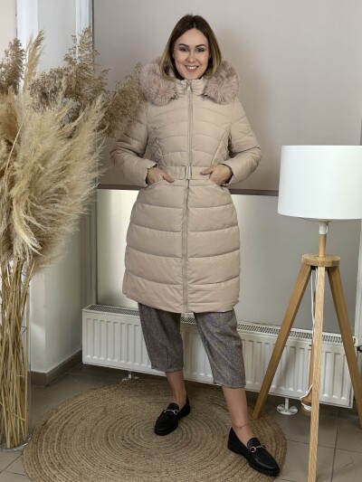 Steppelt télikabát - bézs