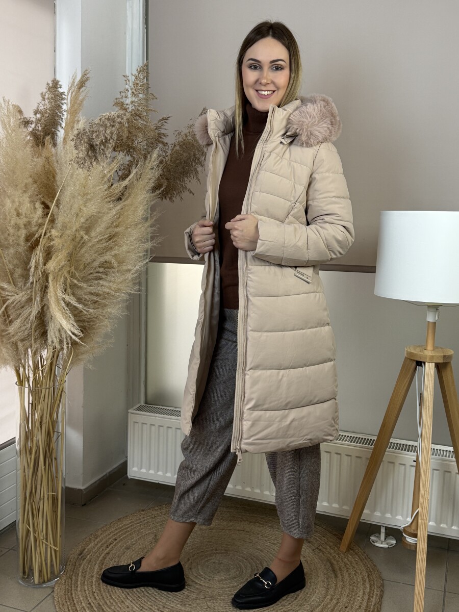 Steppelt télikabát - bézs - Kép 2