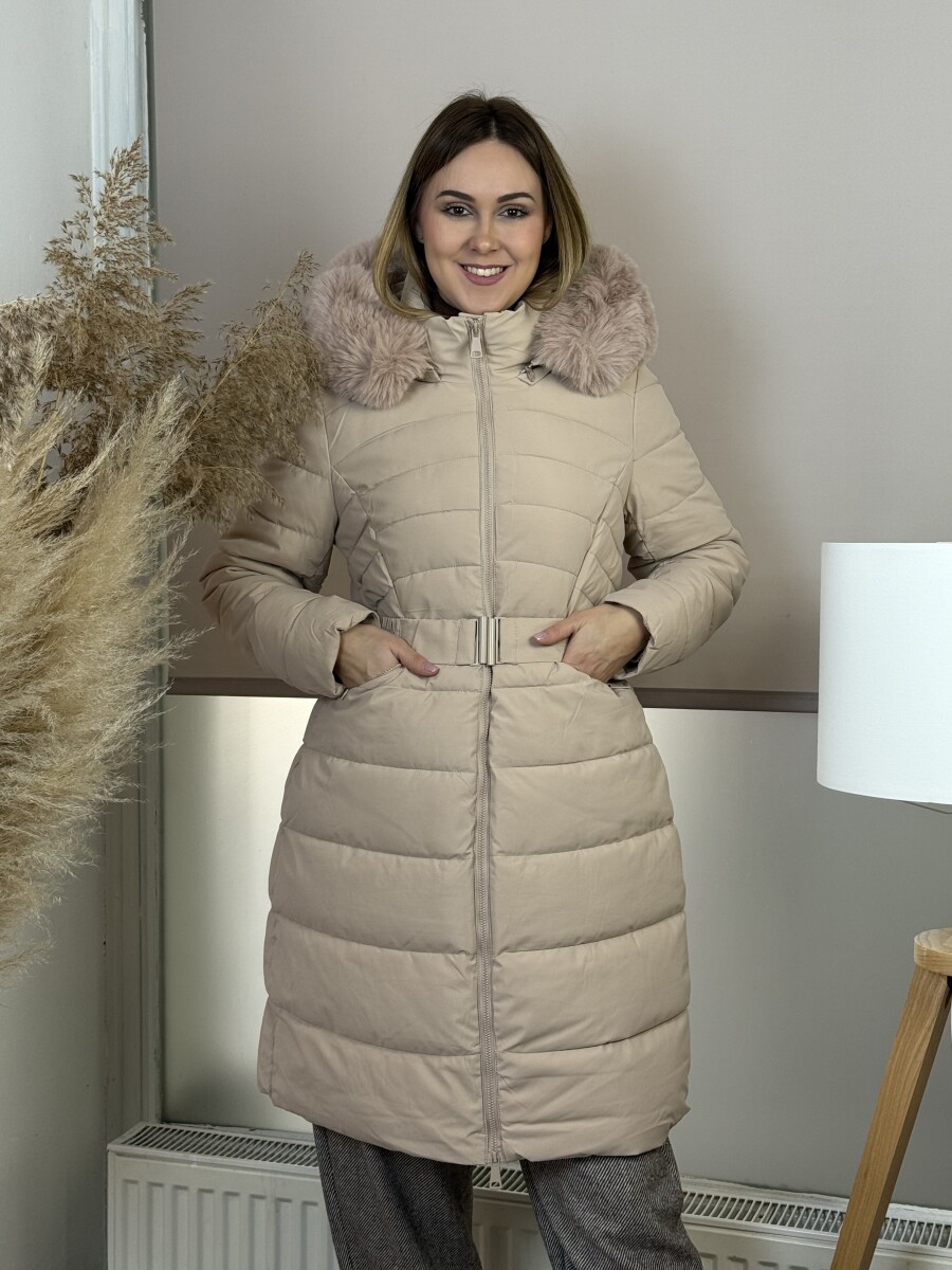 Steppelt télikabát - bézs - Kép 9