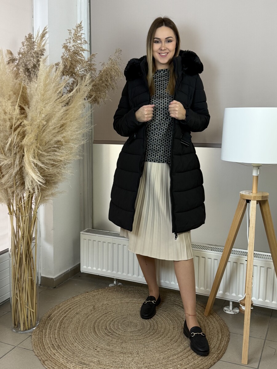 Steppelt télikabát - fekete - Kép 12