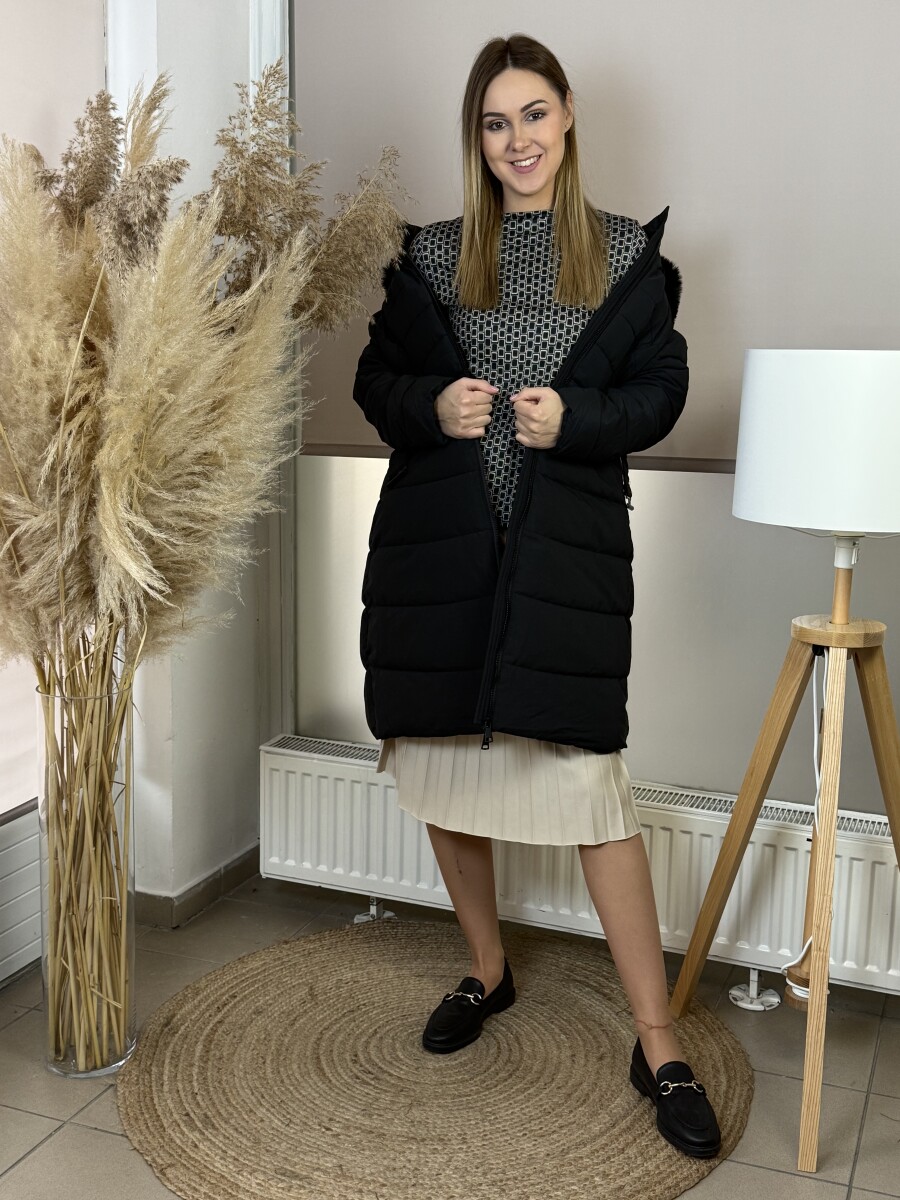 Steppelt télikabát - fekete - Kép 3