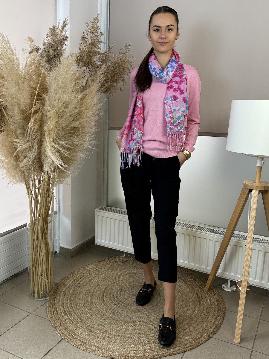 Ballon átlapolós nadrág - fekete - Kép 6