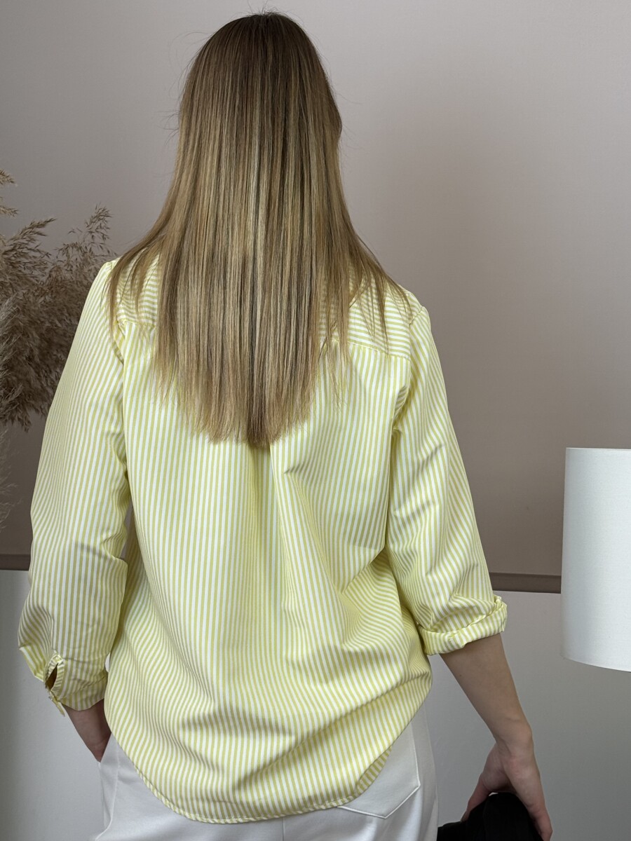 Csíkos ing - fehér-sárga - Kép 14