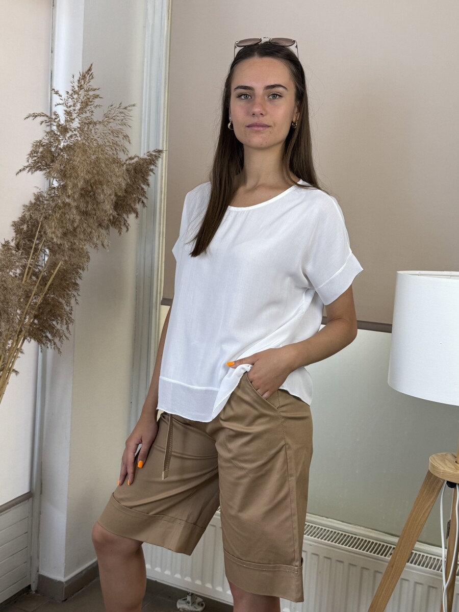 T ujjas blúz - fehér - Kép 4