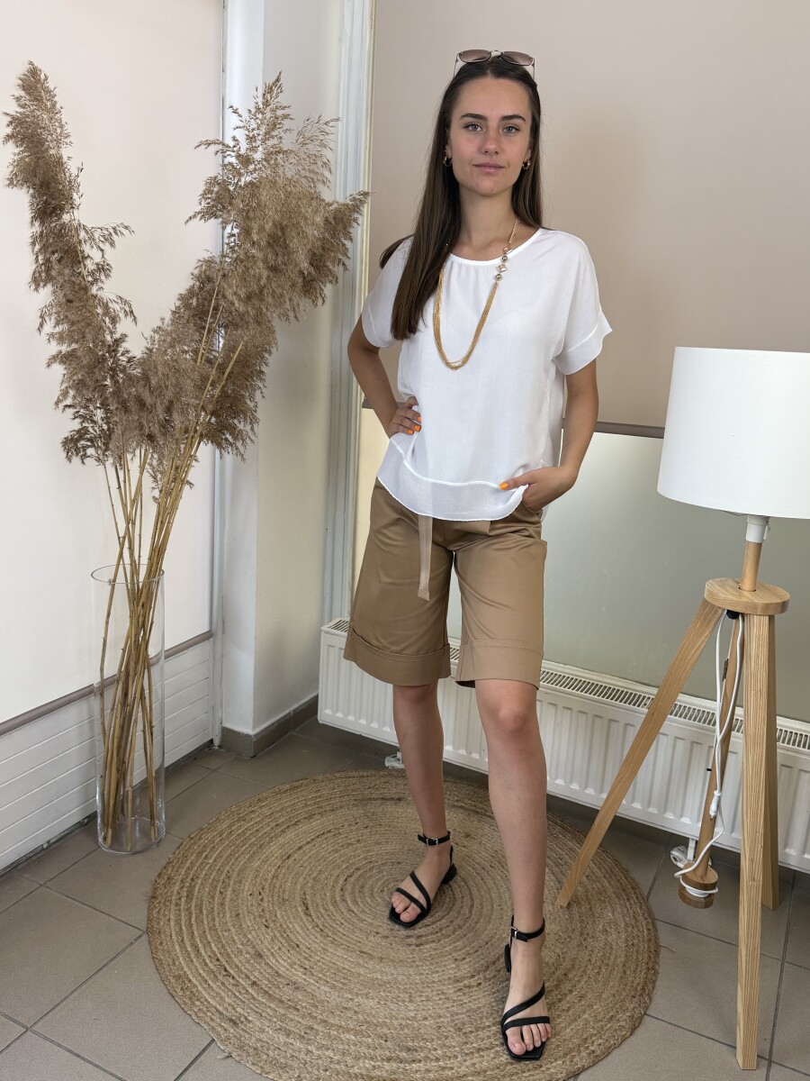 T ujjas blúz - fehér - Kép 3