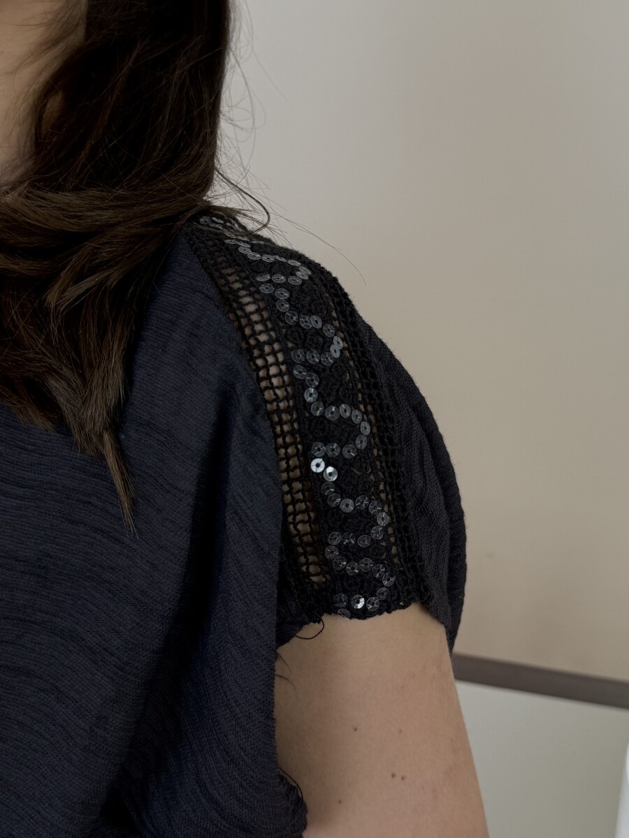 T ujjas blúz - csokibarna - Kép 6