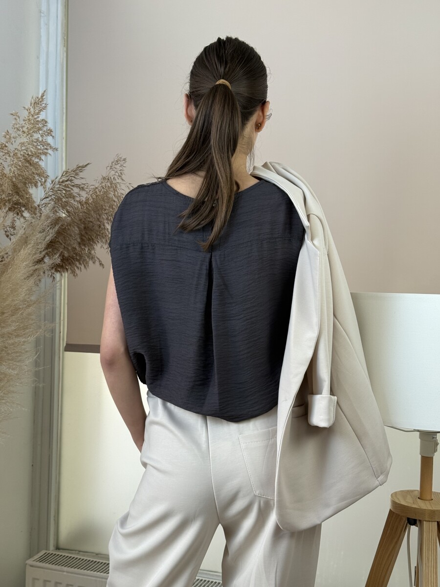 T ujjas blúz - csokibarna - Kép 20