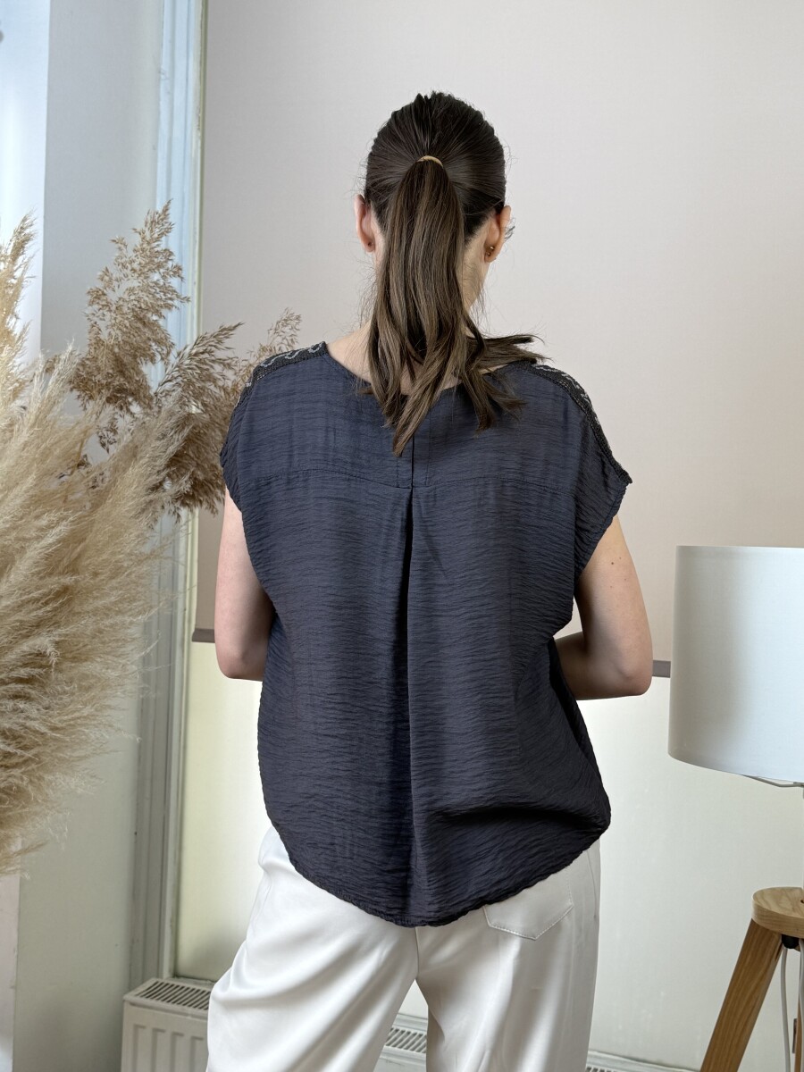 T ujjas blúz - csokibarna - Kép 10