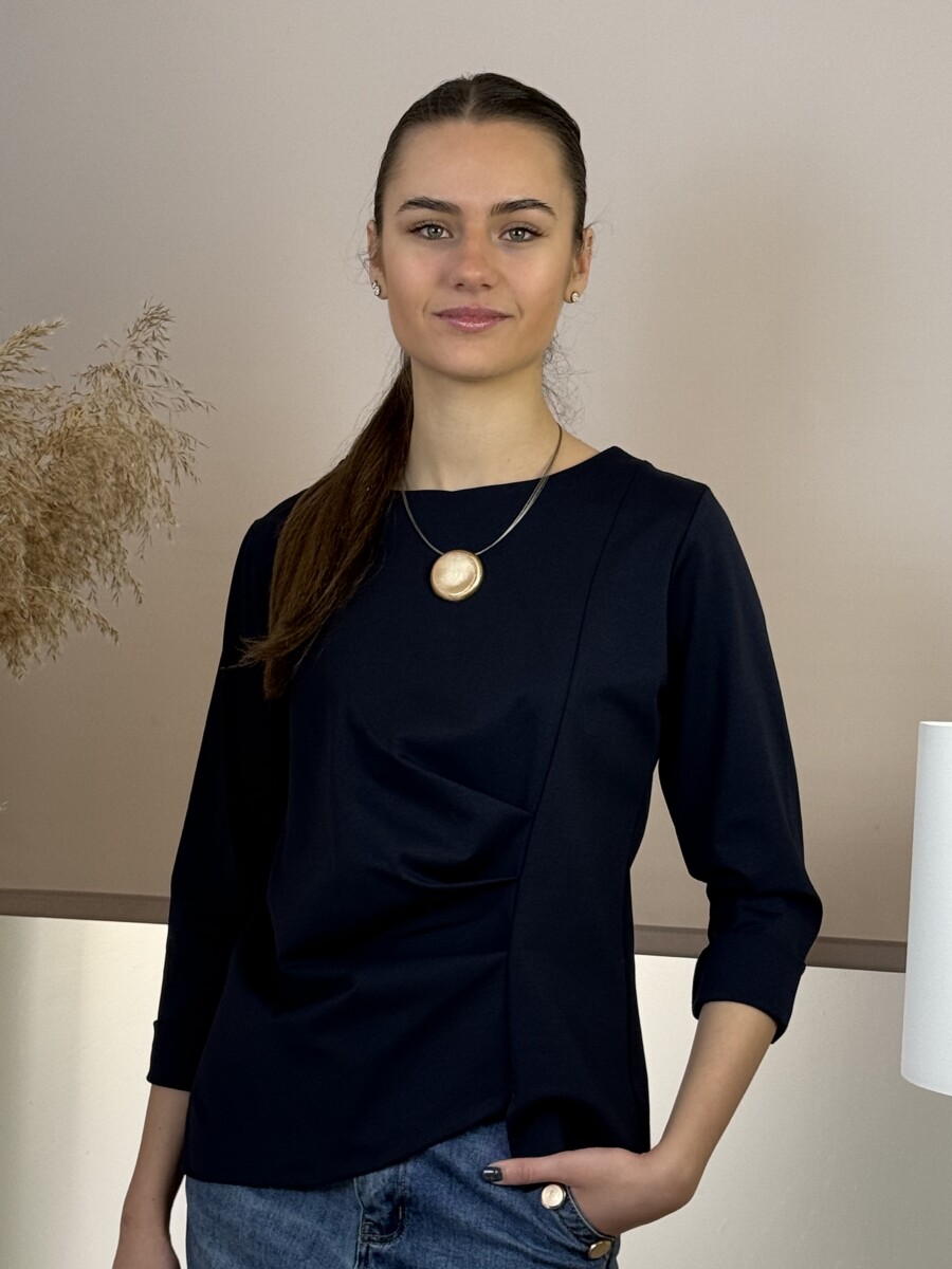 Húzott felső - sötétkék - Kép 10