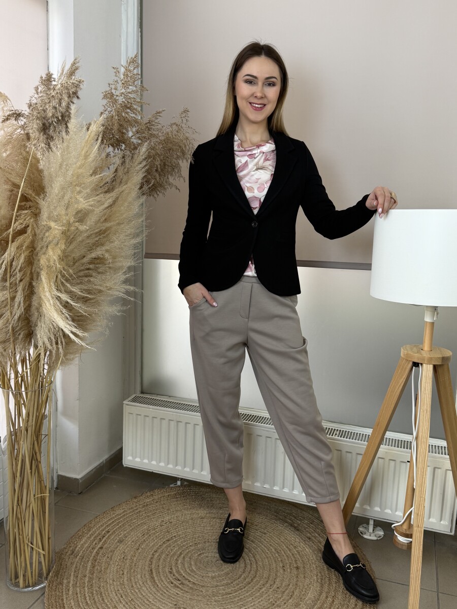 Gombos blézer - fekete - Kép 7