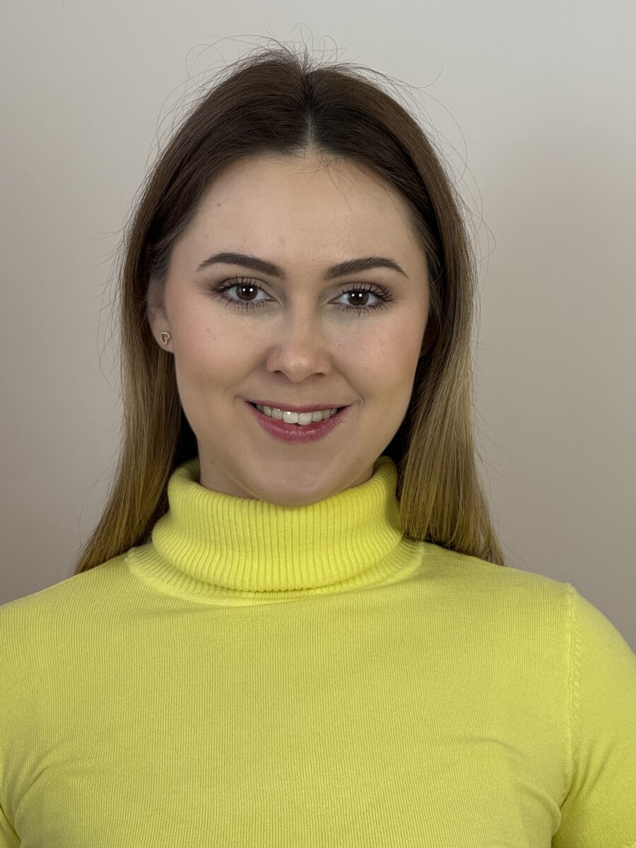 Passzés rövid ujjú garbó - sárga - Kép 2