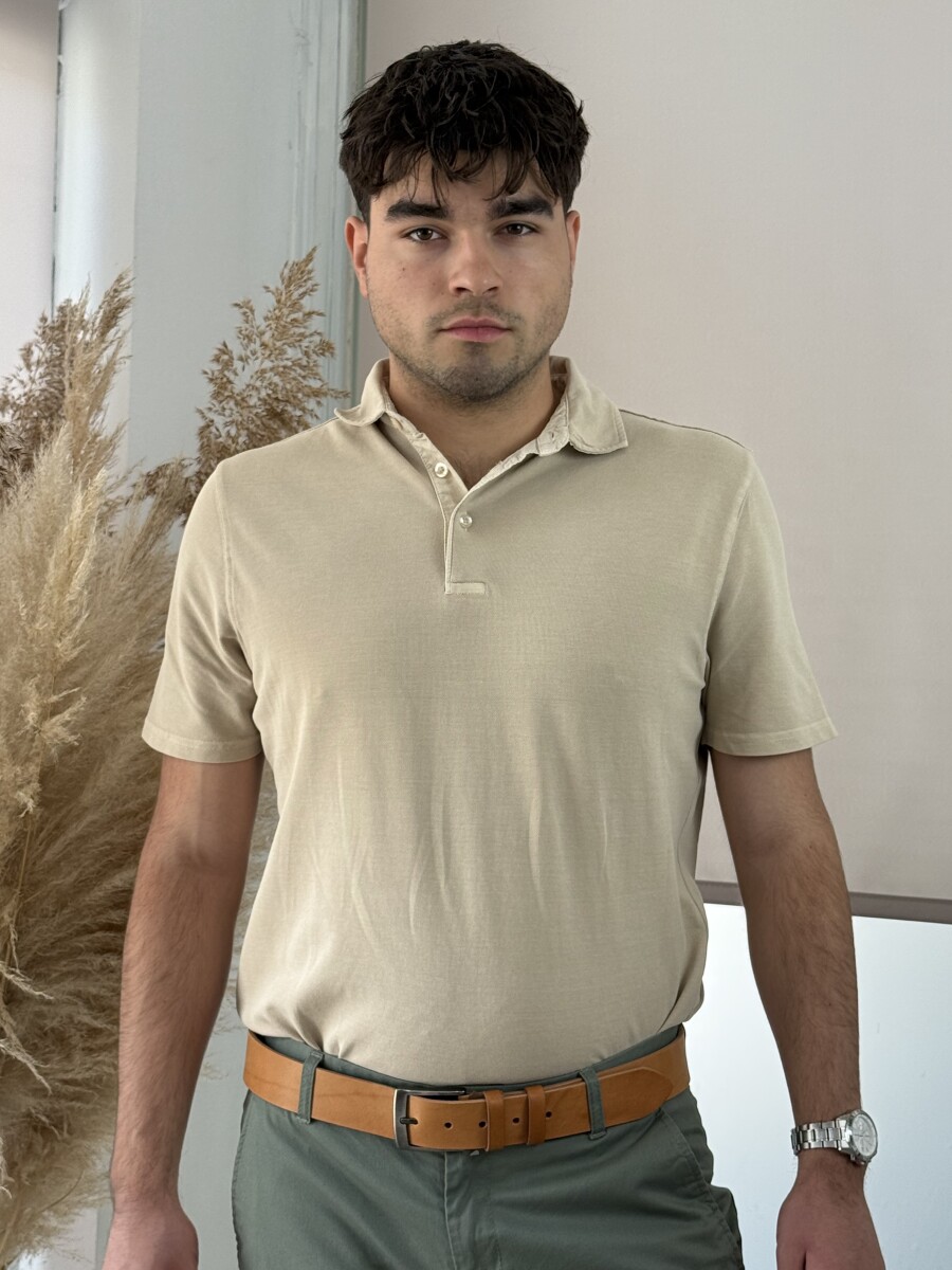 Galléros póló - camel - Kép 9