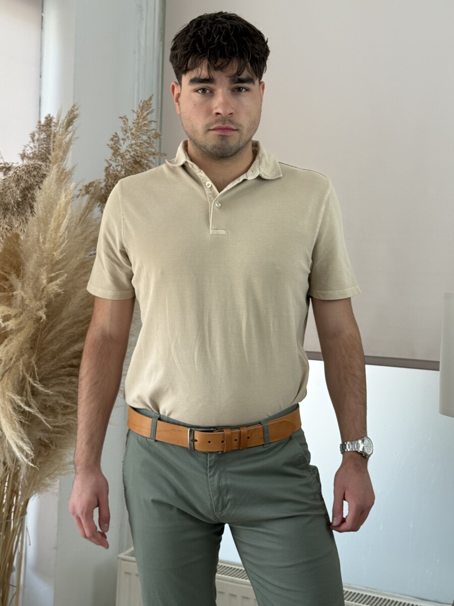 Galléros póló - camel - Kép 6