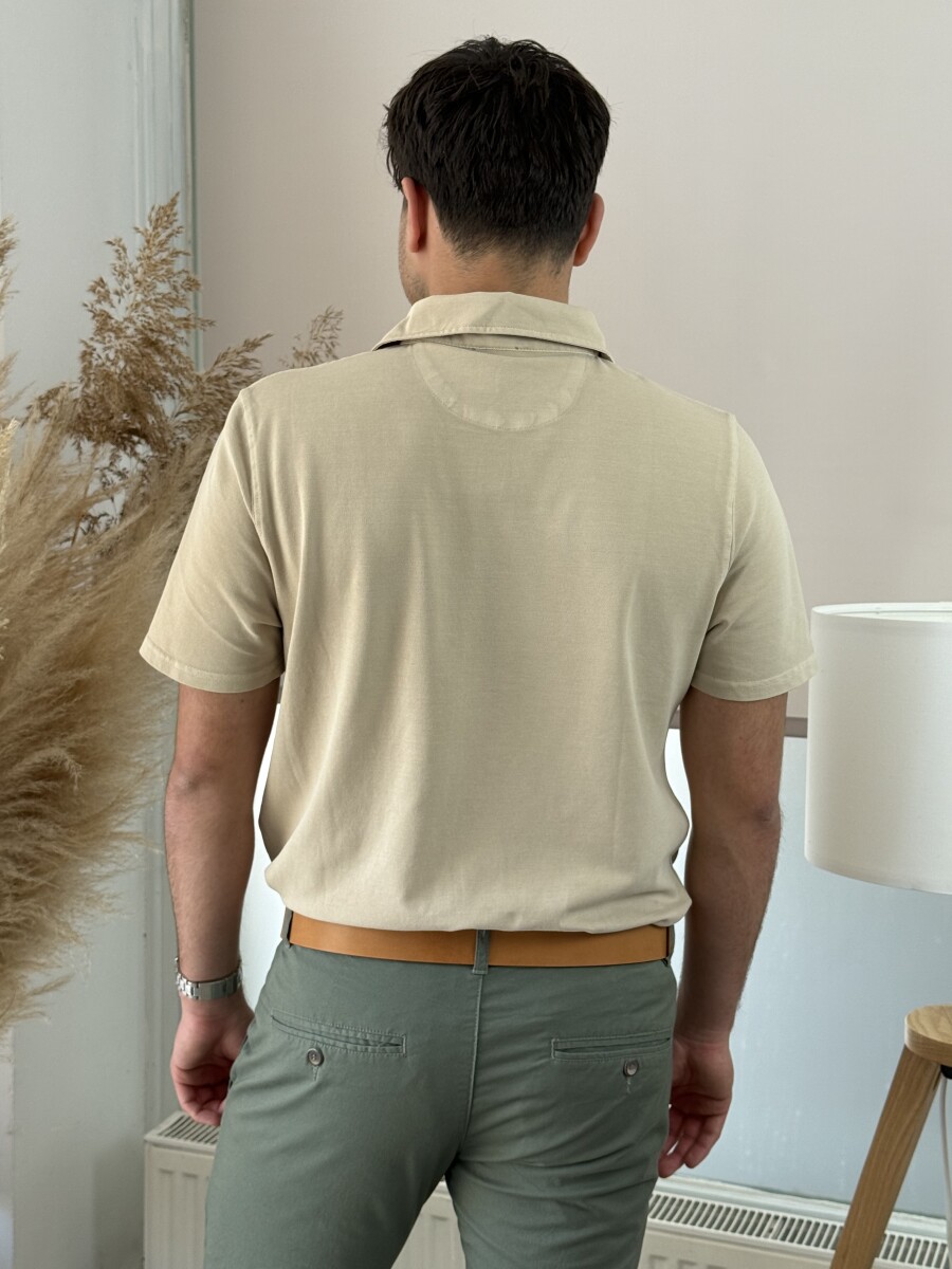 Galléros póló - camel - Kép 7