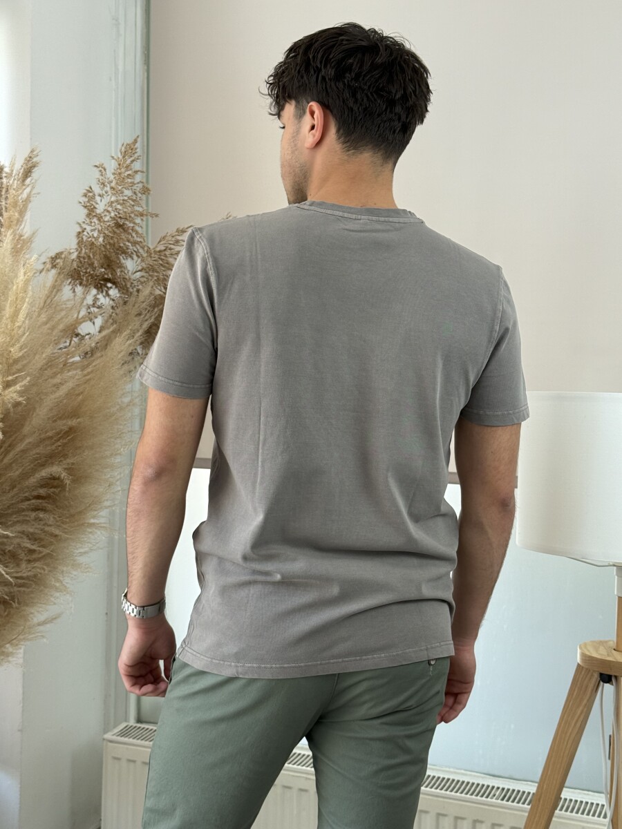 Kereknyakú póló - homok - Kép 3