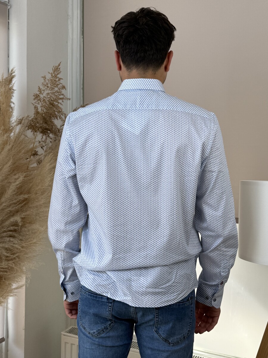 Apró mintás ing - fehér - Kép 16