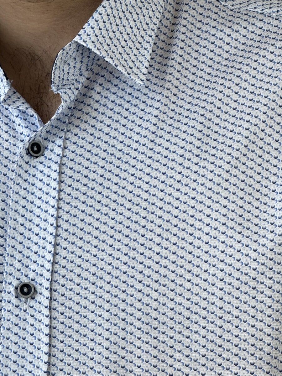 Apró mintás ing - fehér - Kép 10