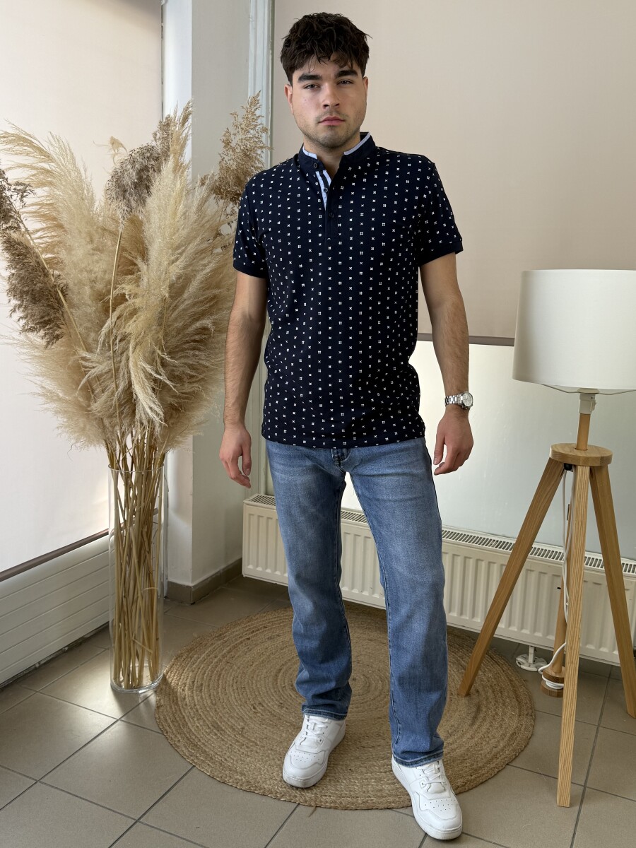 Világos férfi farmer - világoskék - Kép 7