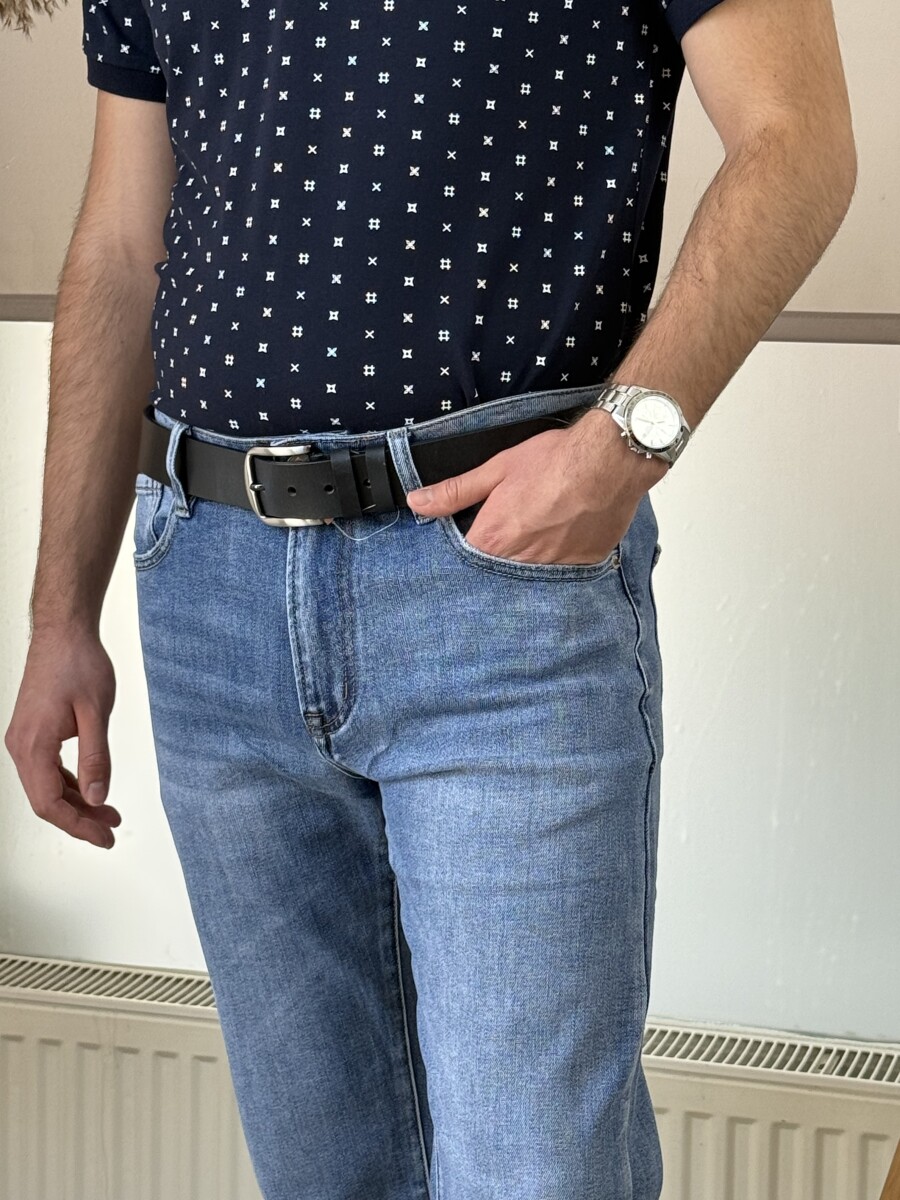 Világos férfi farmer - világoskék - Kép 13