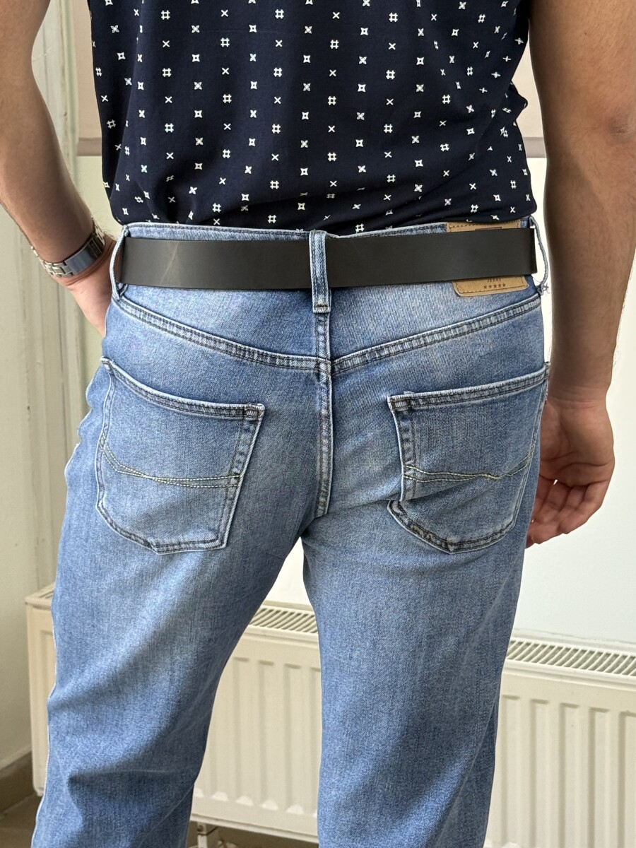 Világos férfi farmer - világoskék - Kép 14