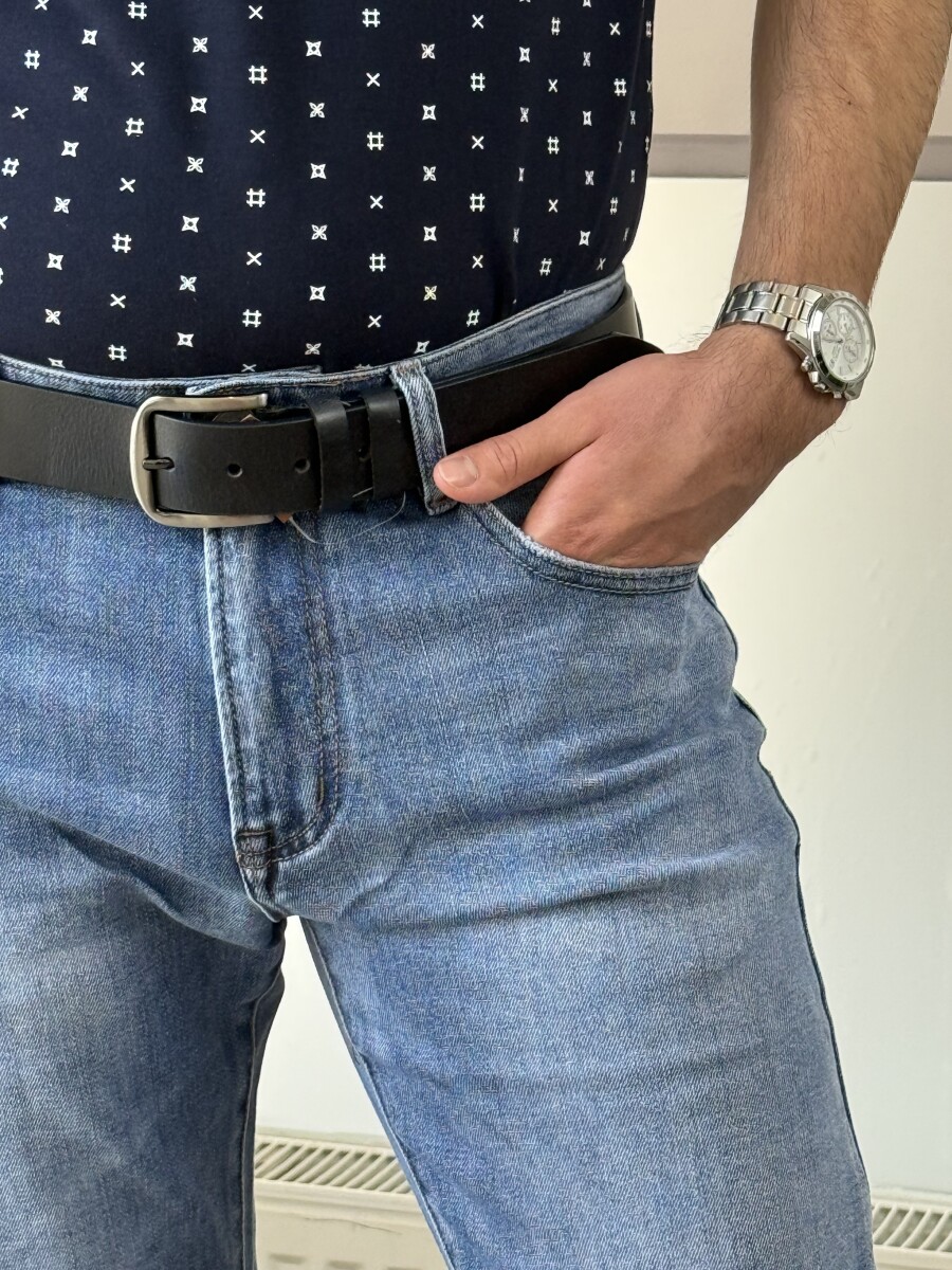 Világos férfi farmer - világoskék - Kép 6