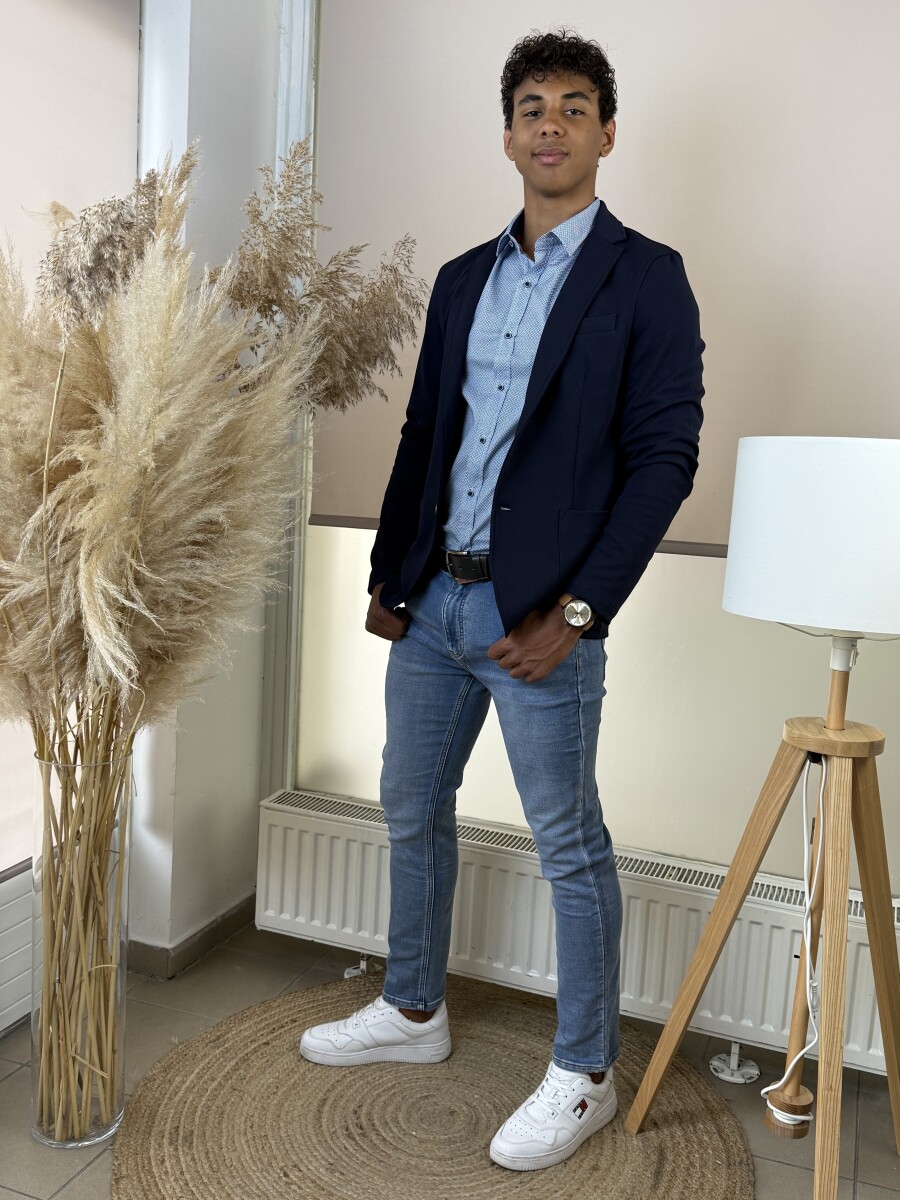 Férfi farmernadrág - világoskék - Kép 14