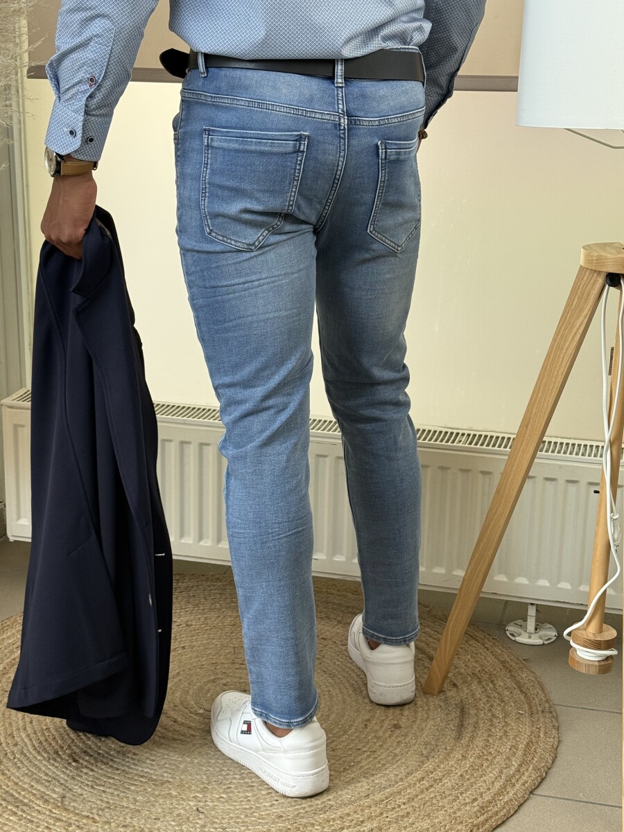 Férfi farmernadrág - világoskék - Kép 11