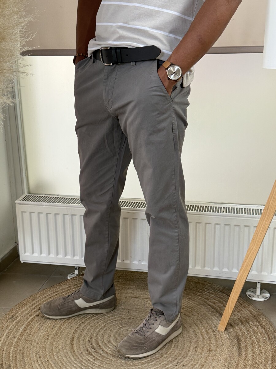 Férfi vászon nadrág - homok - Kép 3