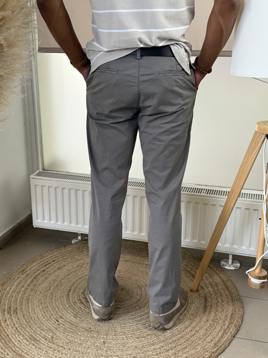 Férfi vászon nadrág - homok - Kép 12